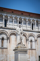 Fototapeta na wymiar The Basilica di San Michele in Foro, Lucca, Italy.