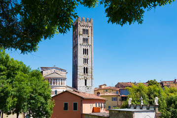 Duomo di Lucca, Cattedrale di San Martino. - obrazy, fototapety, plakaty
