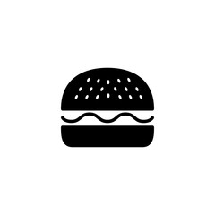 Burger icon vector illustration. burger sign and symbol. hamburger