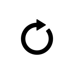 Refresh icon vector illustration. Reload sign and symbol. Update icon.