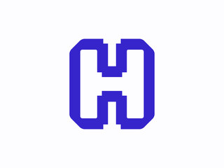 H letter logo design template