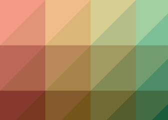 Fototapeta premium Abstract color Low-Polygones Generative Art background illustration