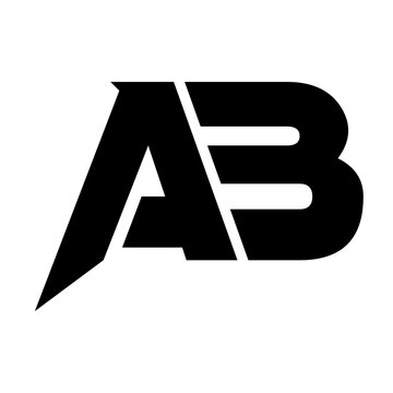 AB Logo | AB Abstract Logo | AB vector logo