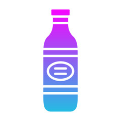 Bottle Glyph Gradient Icon