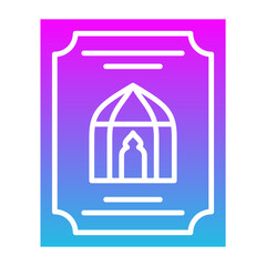 Poster Glyph Gradient Icon