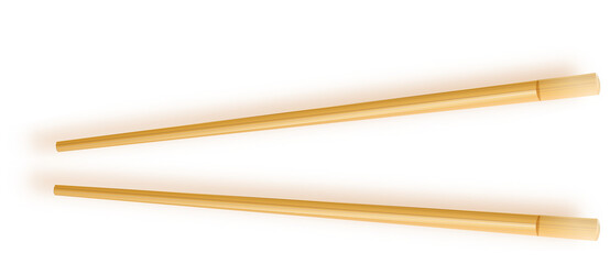 Food Chopsticks Asian Bamboo Utensils. illustration of Traditional  Color Chopstick.