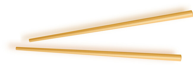 Food Chopsticks Asian Bamboo Utensils. illustration of Traditional  Color Chopstick.