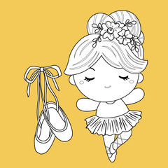 Ballerina Ballet Girl Digital Stamp