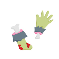 Halloween Zombie Hand Illustration Vector Clipart