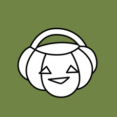 Halloween Pumpkin Basket Digital Stamp