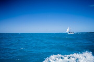 islands in the tropics on a yacht
