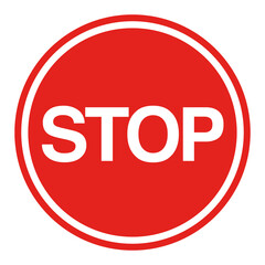 red stop sign flat icon transparent png