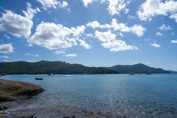 islands in the tropics on a yacht