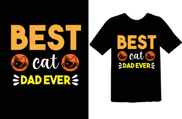 Best Cat Dad Ever t shirt design