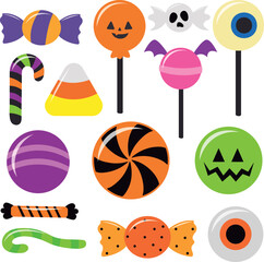 Candy set, vector illustration