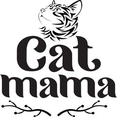 Cat SVG And T-Shirt Design