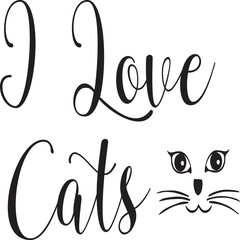 Cat SVG And T-Shirt Design