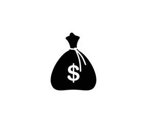 Money Bag Vector Isolated Emoticon. Money Bag Icon