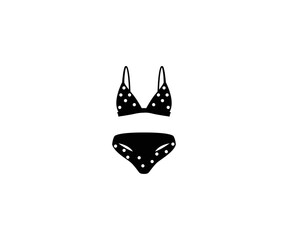 Obraz premium Bikini Vector Isolated Emoticon. Bikini Icon