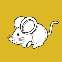 Autumn Mouse Rat Mice Animal Digital Stamp
