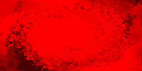Light red vector poly triangle layout.