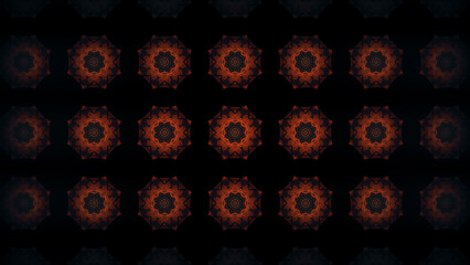 模様が曼荼羅や万華鏡の様に繰り返す画像