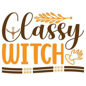 Classy Witch, Halloween SVG Design, Halloween T-Shirt Design, SVG, SVG Design, Halloween, Halloween Cut Files