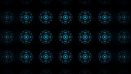 模様が曼荼羅や万華鏡の様に繰り返す画像