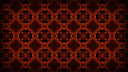 模様が曼荼羅や万華鏡の様に繰り返す画像