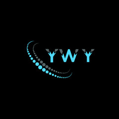 YWY letter logo creative design. YWY unique design.
