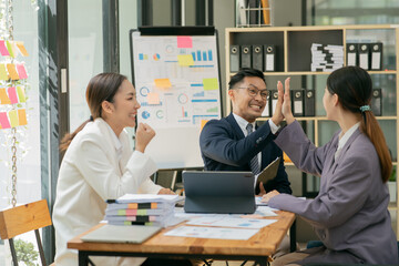 Asia business meeting   consultations of business people in the company's meeting room. 