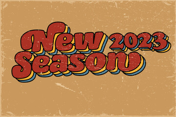 New Season Banner With vintage Color.