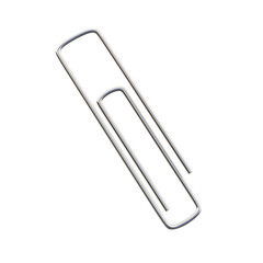 Obraz premium Paper clip isolated on background