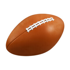 American football ball isolated on background