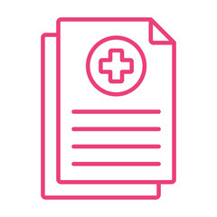 Fototapeta premium Medical History Icon