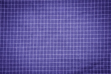 Old retro or classic blue fabric texture. Abstract background, blue and white colors. 