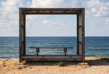 Aussichtspunkt im Stil eines Bilderrahmens