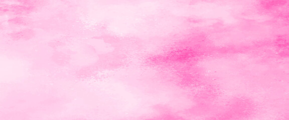 Pink background texture, vintage paper with soft old marbled grunge border illustration with cloudy white center, Pink watercolor background painting with abstract fringe and bleed paint drips.