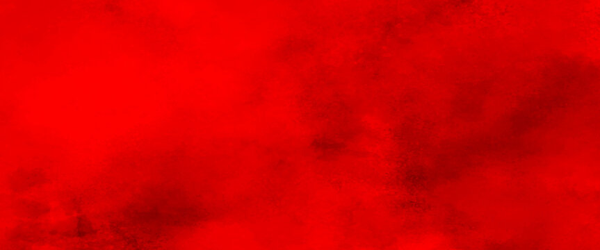 Red Powder Explosion On Black Background. Freeze Motion Of Red Dust Particles Splash, Grunge Background Texture For Banner, Backdrop.