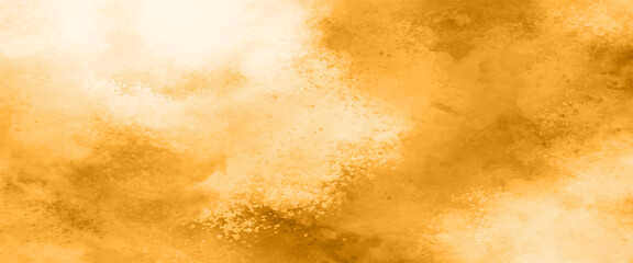 Gold background with vintage texture, yellow background with brown border, Elegant antique brown grunge on yellow background in shiny vintage metal design, gold painted wall, luxury gold background.