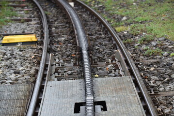 Fototapeta premium Zahnradbahnschienen