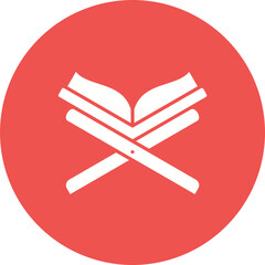 Fototapeta premium Quran Multicolor Circle Glyph Inverted Icon