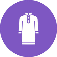 Kurta Multicolor Circle Glyph Inverted Icon