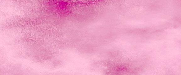 Pink background texture, vintage paper with soft old marbled grunge border illustration with cloudy white center, Pink watercolor background painting with abstract fringe and bleed paint drips.