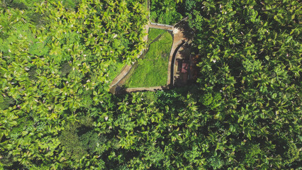 Abandoned Bano Oro Swim area in El Yunque National Forest, Puerto Rico