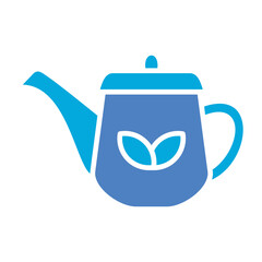 Teapot Glyph Two Color Icon