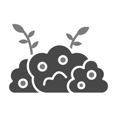 Bush Greyscale Glyph Icon