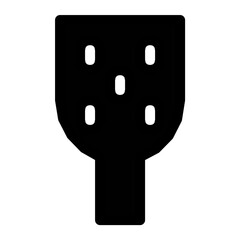 Slotted Spatula Vector Icon