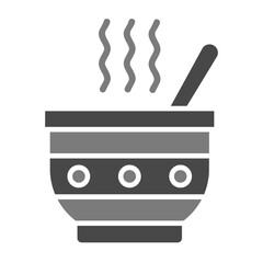 Soup Greyscale Glyph Icon