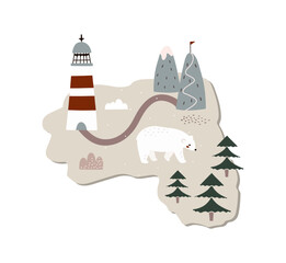 Winter island map
